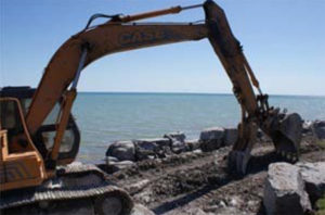 retaining wall, beach restoration